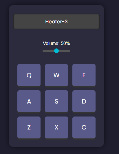 Screenshot of Drum Pad Machine web app